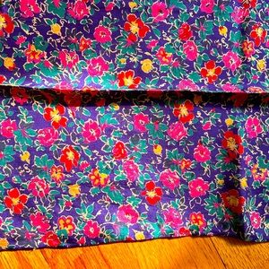 Scarf-floral long scarf